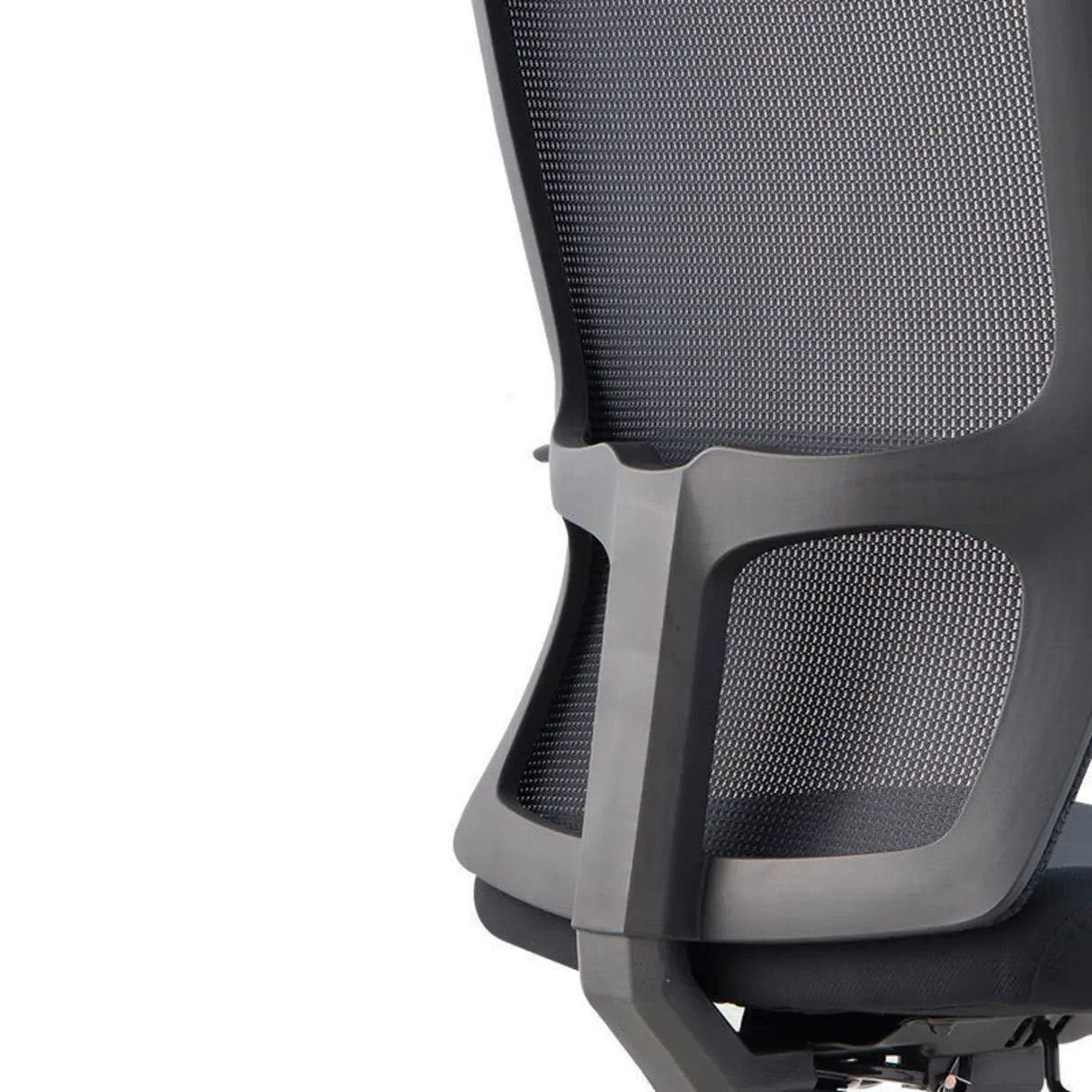 Trendy Black Adjustable Ergonomic Swivel Office Chair Image - 8
