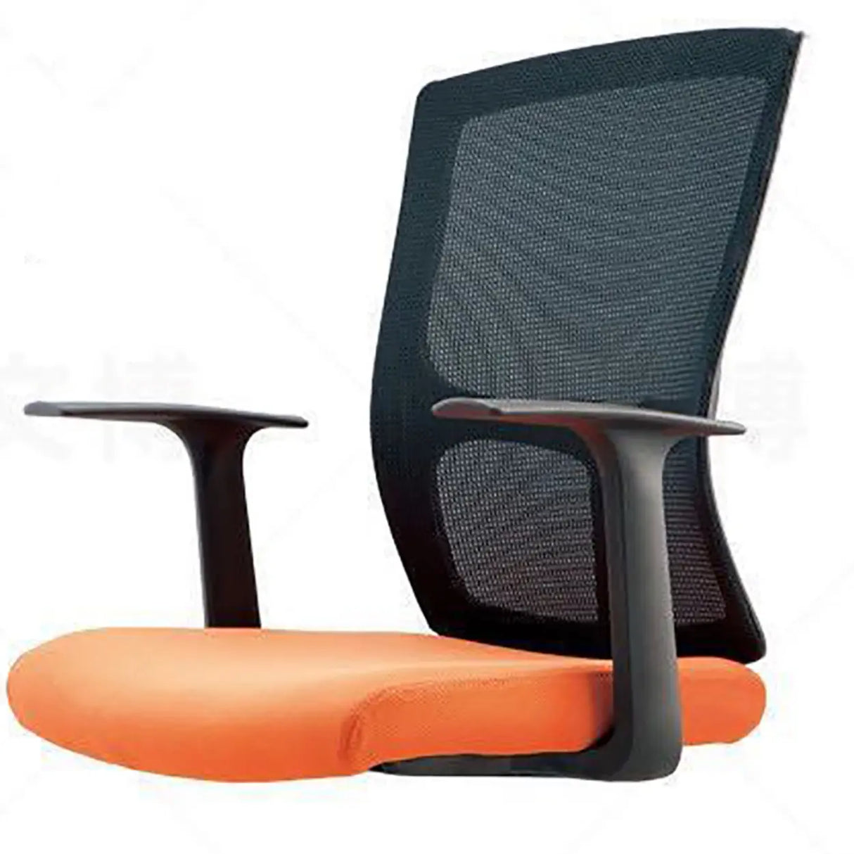 Trendy Black Adjustable Ergonomic Swivel Office Chair Image - 9