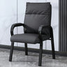 Trendy Black High Back Cushioned Steel Frame Office Chair Image - 2