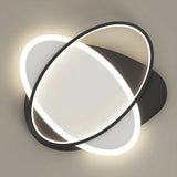 Trendy Black Triple Square LED Flush Mount Ceiling Lamp Image - 8