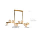 Trendy Crystal Glass Globe Island Chandelier Light Image - 17