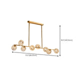 Trendy Crystal Glass Globe Island Chandelier Light Image - 19