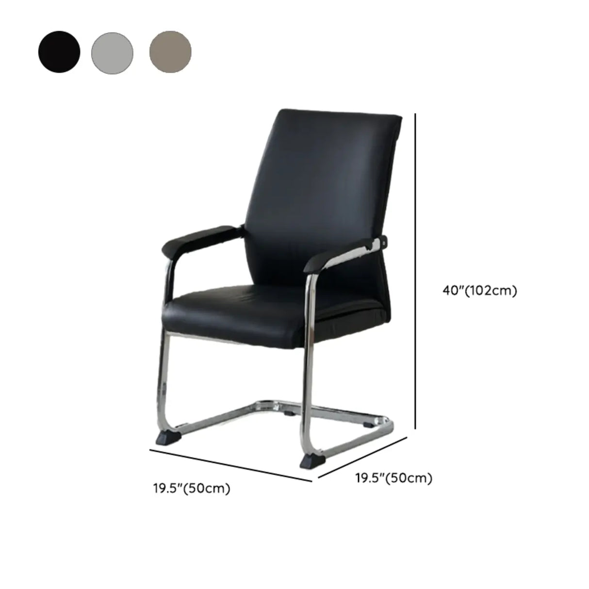 Trendy Ergonomic Leather Office Chairs with Armrests Image - 19