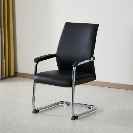 Trendy Ergonomic Leather Office Chairs with Armrests Image - 2