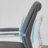 Trendy Ergonomic Leather Office Chairs with Armrests Image - 8