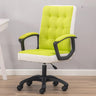Trendy Ergonomic Leather Swivel Office Chair with Rollers Image - 19