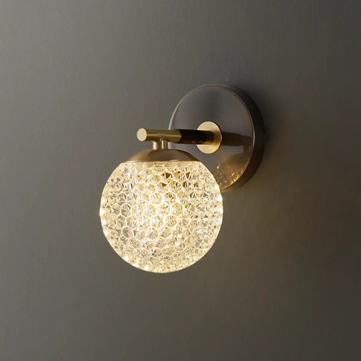 Trendy Globe Crystal Indoor 2-Bulb Ambient Wall Light Image - 13