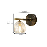 Trendy Globe Crystal Indoor 2-Bulb Ambient Wall Light Image - 20