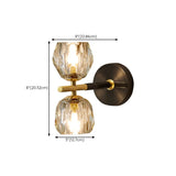 Trendy Globe Crystal Indoor 2-Bulb Ambient Wall Light Image - 21