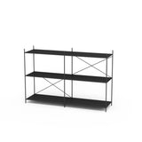 Trendy Iron Open Back Rectangular Display Bookshelf Image - 10