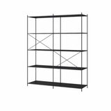 Trendy Iron Open Back Rectangular Display Bookshelf Image - 15