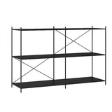 Trendy Iron Open Back Rectangular Display Bookshelf Image - 16