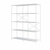 Trendy Iron Open Back Rectangular Display Bookshelf Image - 17
