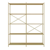 Trendy Iron Open Back Rectangular Display Bookshelf Image - 18