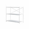Trendy Iron Open Back Rectangular Display Bookshelf Image - 4