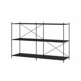Trendy Iron Open Back Rectangular Display Bookshelf Image - 7
