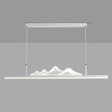 Trendy Mountain and Linear Modern Island Pendant Light Image - 12