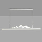 Trendy Mountain and Linear Modern Island Pendant Light Image - 12