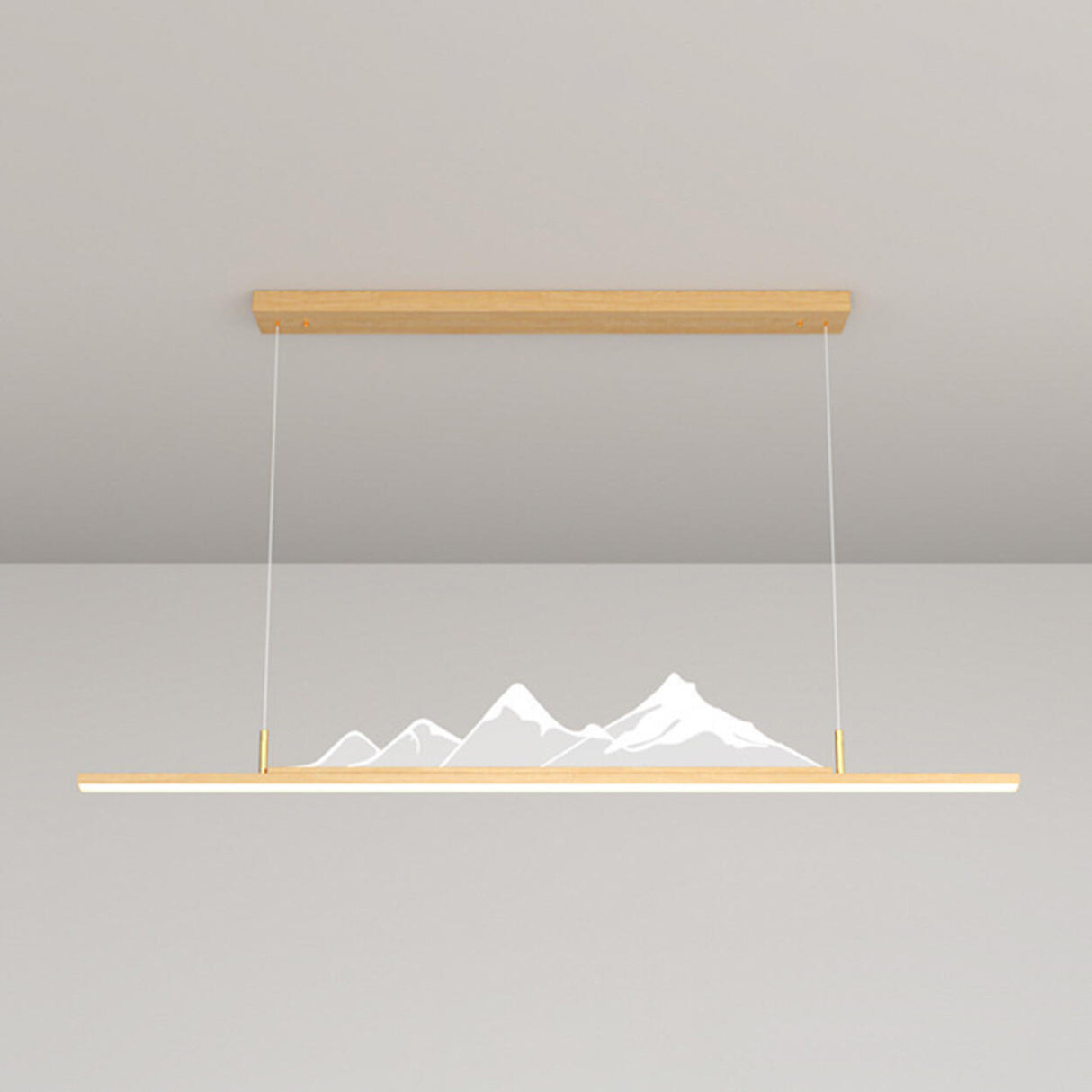 Trendy Mountain and Linear Modern Island Pendant Light Image - 14