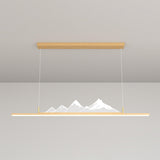 Trendy Mountain and Linear Modern Island Pendant Light Image - 14