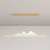 Trendy Mountain and Linear Modern Island Pendant Light Image - 14