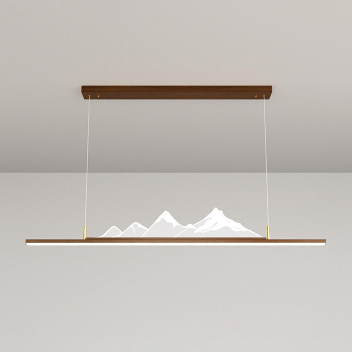 Trendy Mountain and Linear Modern Island Pendant Light Image - 15