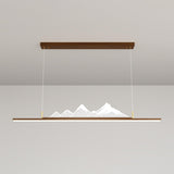 Trendy Mountain and Linear Modern Island Pendant Light Image - 15
