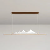 Trendy Mountain and Linear Modern Island Pendant Light Image - 15