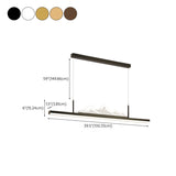 Trendy Mountain and Linear Modern Island Pendant Light #size