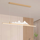 Trendy Mountain and Linear Modern Island Pendant Light Image - 8