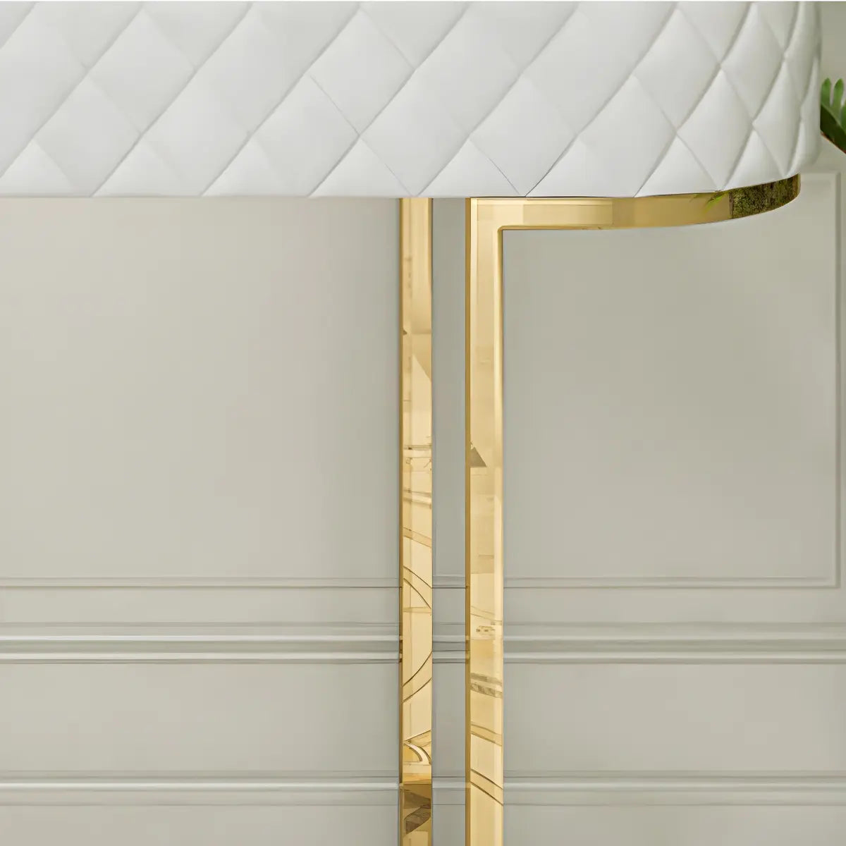 Trendy Oval Marble Grey Glam Hall Accent Console Table Image - 8