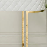 Trendy Oval Marble Grey Glam Hall Accent Console Table Image - 8
