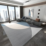 Trendy Splicing Geometric Synthetic Orange Area Rug Image - 12