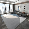 Trendy Splicing Geometric Synthetic Orange Area Rug Image - 12