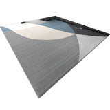 Trendy Splicing Geometric Synthetic Orange Area Rug Image - 5