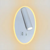 Trendy Square Base Cylinder Bedside Reading Wall Sconce Image - 2