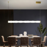 Trendy Textured Glass Cylinder Island Pendant Light Image - 4