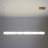Trendy Textured Glass Cylinder Island Pendant Light Image - 8