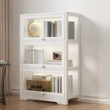 Trendy Metal Vertical Narrow Display Bookcase Black Image - 31