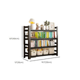 Trendy Vertical Open Metal Frame Standard Bookshelf Image - 12