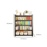 Trendy Vertical Open Metal Frame Standard Bookshelf Image - 13