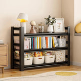 Trendy Vertical Open Metal Frame Standard Bookshelf Image - 3