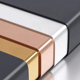 Trendy Vertical Open Metal Frame Standard Bookshelf Image - 7
