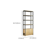 Trendy Vertical Wood Alloy Frame Display Bookshelf Image - 18
