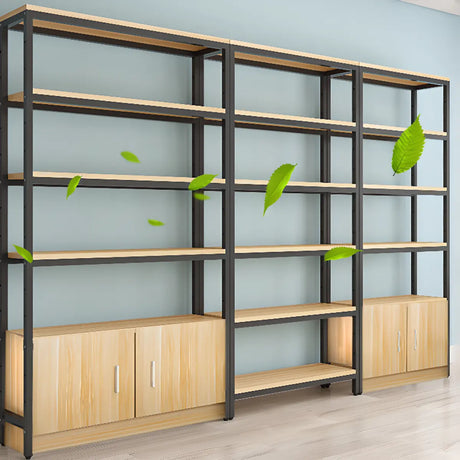 Trendy Vertical Wood Alloy Frame Display Bookshelf Image - 2