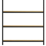 Trendy Vertical Wood Alloy Frame Display Bookshelf Image - 6