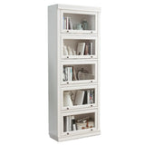 Trendy White Closed Wooden Standard Storage Bookcase Image - 19