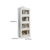 Trendy White Closed Wooden Standard Storage Bookcase Image - 24