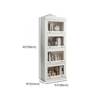 Trendy White Closed Wooden Standard Storage Bookcase Image - 27
