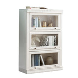 Trendy White Closed Wooden Standard Storage Bookcase Image - 6